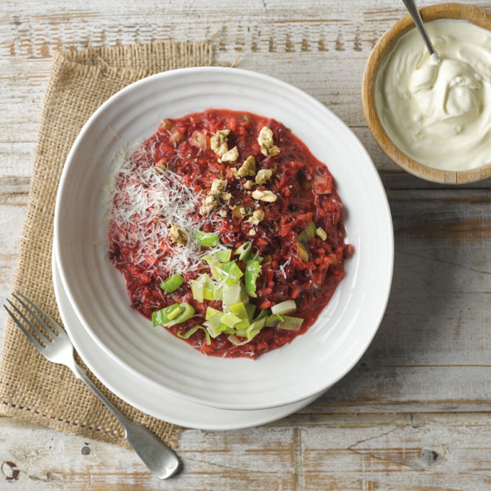 Creamy Beetroot Risotto